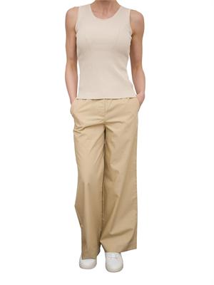 Pantalone gamba diritta Nenette beige in DONNA