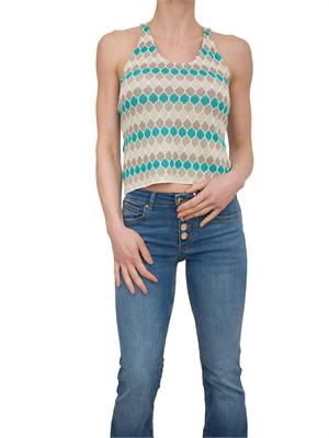 Top senza maniche in jacquard geometrico Fracomina in DONNA