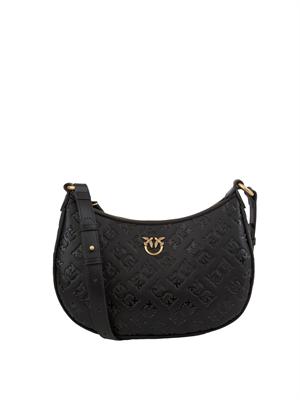 Borsa Pinko Half Moon nero in DONNA