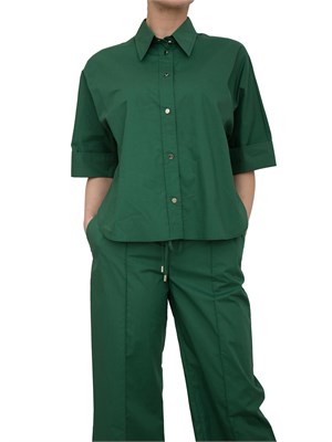 LIU JO Camicia boxy Liu-jo verde in cotone in DONNA