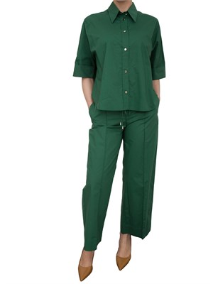 LIU JO Camicia boxy Liu-jo verde in cotone in DONNA