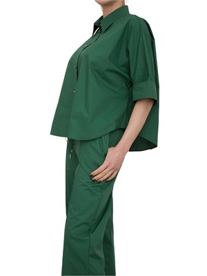 LIU JO Camicia boxy Liu-jo verde in cotone in DONNA
