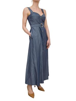 LIU JO Abito in lino Liu-Jo con cintura in denim in DONNA