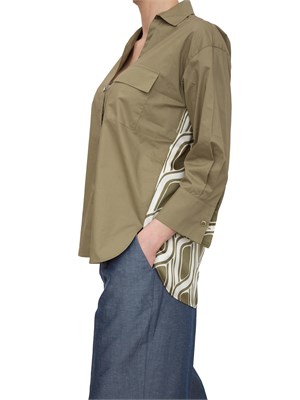 LIU JO Camicia Liu-Jo verde in cotone con stampa in DONNA