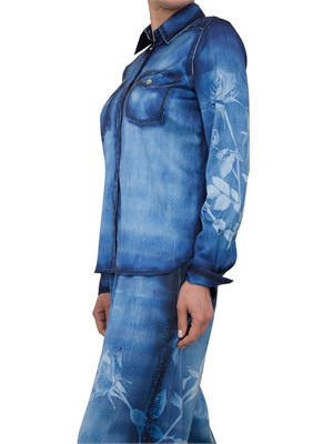 Camicia in raso effetto denim  Blugirl in DONNA