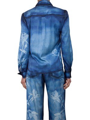 Camicia in raso effetto denim  Blugirl in DONNA