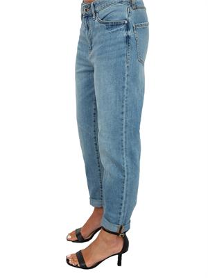 Jeans da donna ARMANI Exchange boyfriend in cotone rigido effetto used in DONNA