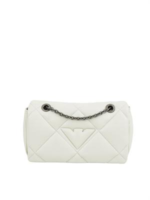 Mini bag a tracolla Emporio Armani con patta effetto nappa matelassé in DONNA
