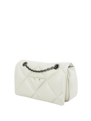 Mini bag a tracolla Emporio Armani con patta effetto nappa matelassé in DONNA