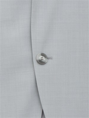 BOSS Abito Hugo extra slim fit in dobby elasticizzato effetto mohair grigio in UOMO