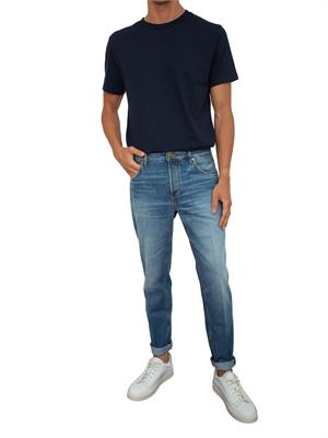 T-shirt Peuterey blu in cotone in UOMO