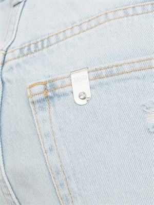 LIU JO Short in denim Liu-jo con strass in DONNA