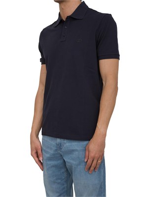 LIU JO Polo Liu-jo blu in piquet con logo in UOMO