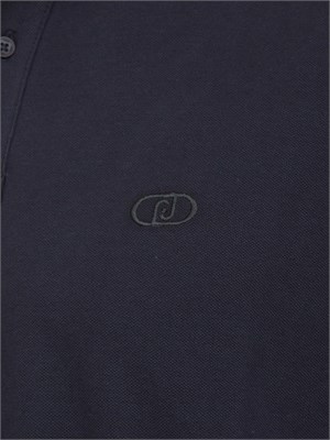 LIU JO Polo Liu-jo blu in piquet con logo in UOMO