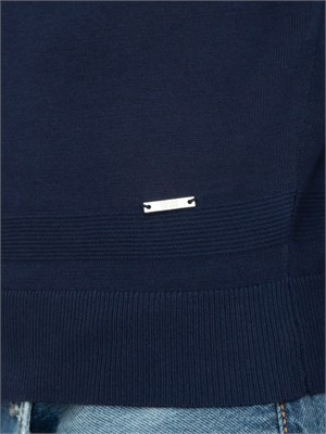 LIU JO Maglia Liu-Jo blu in crèpe di cotone in UOMO
