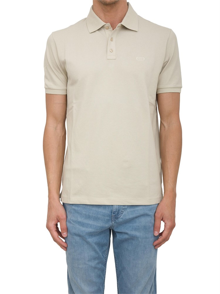 LIU JO Polo Liu-jo beige in piquet con logo