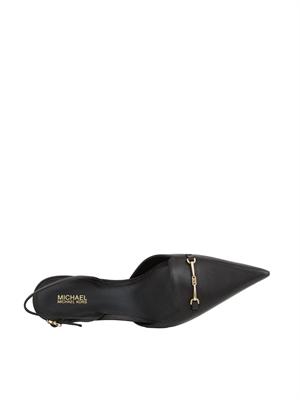 Décolleté Michael Michael Kors Lena slingback in pelle nera in DONNA