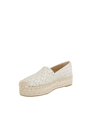 Espadrillas panna Michael Michael Kors Lynn con plateau e logo in DONNA