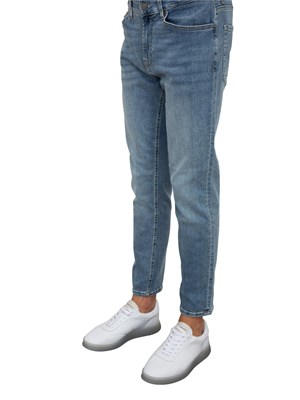 Jeans skinny Liu Jo uomo blu medio con lavaggio stonewash in UOMO