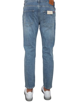 Jeans skinny Liu Jo uomo blu medio con lavaggio stonewash in UOMO