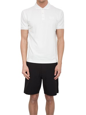 EA7 EMPORIO ARMANI Polo Ea7 Lux Identity in misto modal avorio in UOMO