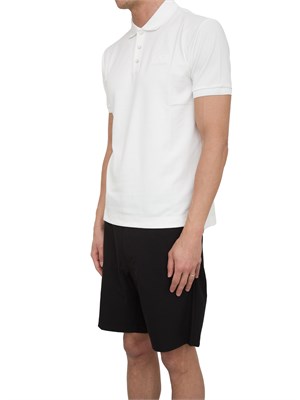 EA7 EMPORIO ARMANI Polo Ea7 Lux Identity in misto modal avorio in UOMO