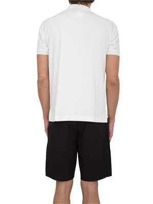 EA7 EMPORIO ARMANI Polo Ea7 Lux Identity in misto modal avorio in UOMO