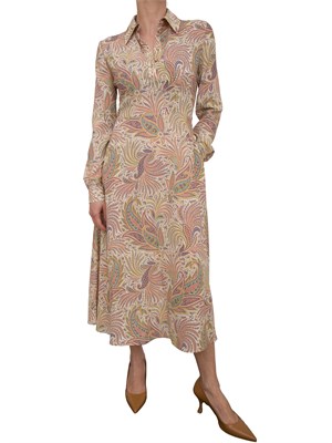 Abito midi Etro con fantasia Paisley all-over in DONNA