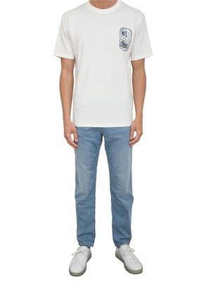 Jeans Maine regular fit in denim elasticizzato blu Boss in UOMO