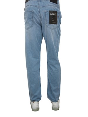 Jeans Maine regular fit in denim elasticizzato blu Boss in UOMO