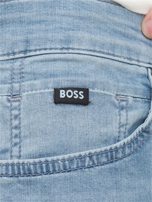 Jeans Maine regular fit in denim elasticizzato blu Boss in UOMO