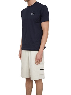 EA7 EMPORIO ARMANI T-shirt EA7 Core Identity in cotone Pima blu in UOMO