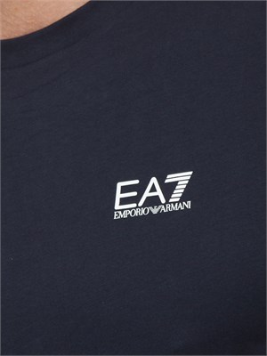 EA7 EMPORIO ARMANI T-shirt EA7 Core Identity in cotone Pima blu in UOMO