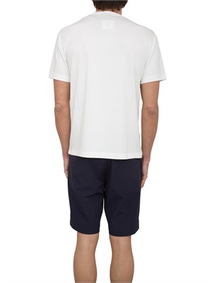 EA7 EMPORIO ARMANI T-shirt EA7 Lux Identity in jersey di misto modal avorio in UOMO