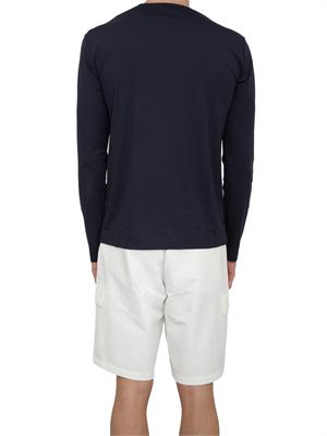 EA7 EMPORIO ARMANI T-shirt Ea7 a maniche lunghe in jersey stretch blu in UOMO