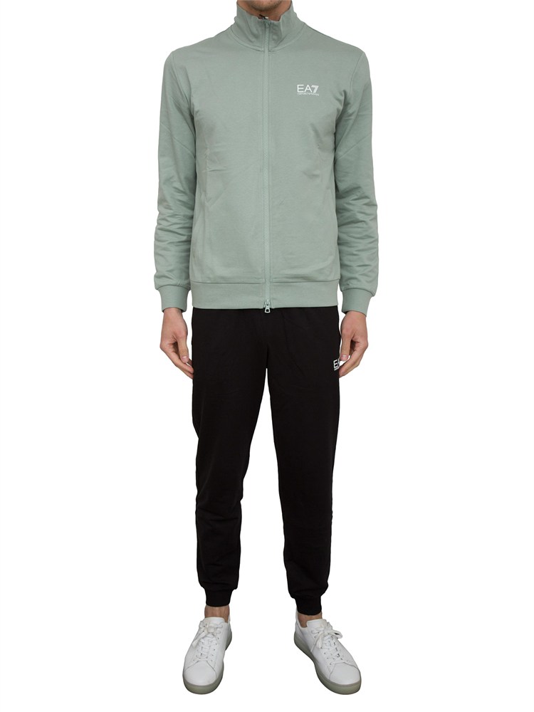 EA7 EMPORIO ARMANI Tuta Ea7 Core Identity in cotone verde