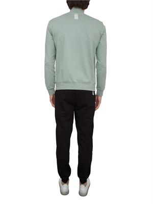 EA7 EMPORIO ARMANI Tuta Ea7 Core Identity in cotone verde in UOMO