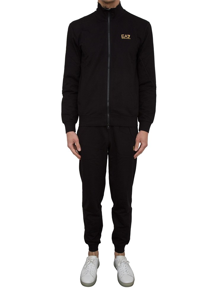 EA7 EMPORIO ARMANI Tuta Ea7 Core Identity in cotone nero