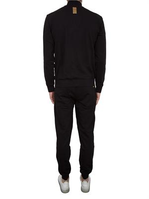 EA7 EMPORIO ARMANI Tuta Ea7 Core Identity in cotone nero in UOMO