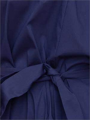 Abito svasato Emme Marella in popeline stretch blu in DONNA