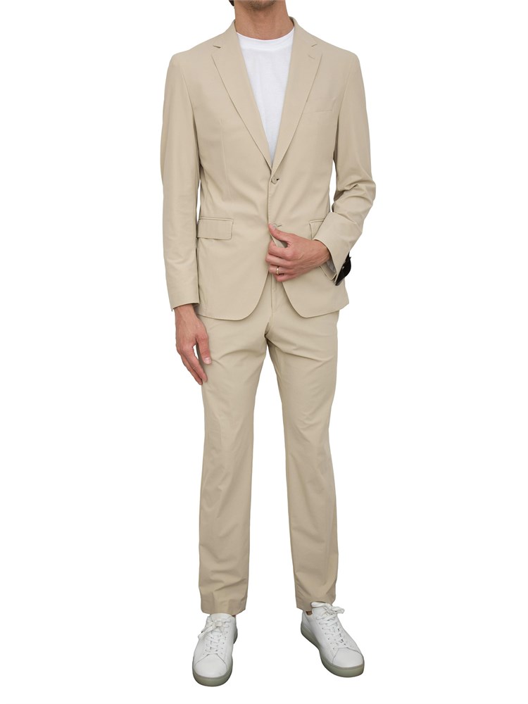Abito Boss in tessuto elasticizzato beige
