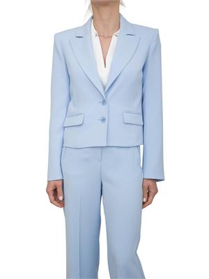 Giacca monopetto celeste Patrizia Pepe in crêpe in DONNA