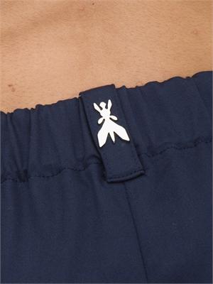 Pantaloni blu a sigaretta Patrizia Pepe con coulisse in DONNA