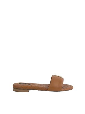 Sandali ciabatta Patrizia Pepe in pelle cuoio in DONNA