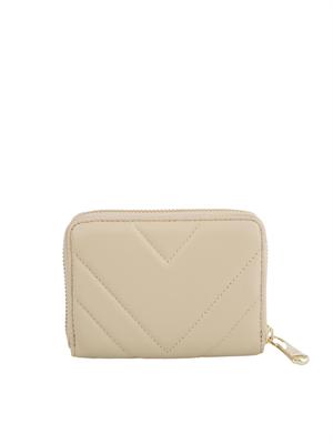 Portafoglio beige con zip Patrizia Pepe in DONNA