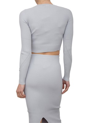 Maglia grigia a costine Patrizia Pepe in DONNA