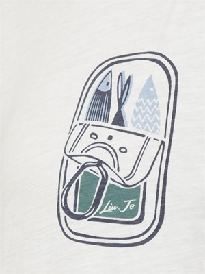 LIU JO T-shirt Liu-jo avorio con grafica stampata in UOMO