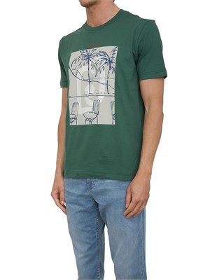 LIU JO T-shirt Liu-jo verde con stampa Cote d'Azur in UOMO