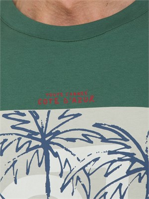 LIU JO T-shirt Liu-jo verde con stampa Cote d'Azur in UOMO