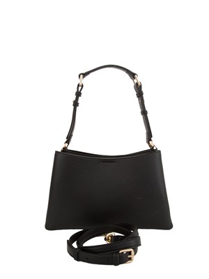 TWIN-SET Borsa a spalla nera Twinset ecopelle martellata in DONNA